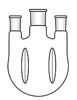 S-2056 Flask - Morton Style - Three Neck