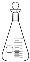 S-2078 Flask - Iodine - Standard Taper Stopper